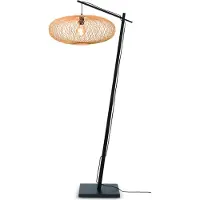 Good&Mojo Bamboe LED Staande Lamp Cango | 1X E27 Max 60W | Natural/Black