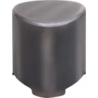 MCW Kruk -L74, houten kruk, hout MVG-gecertificeerd industrieel, geborstelde metalen look