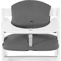 Hauck Highchair Pad Select - Hoogwaardige kussenset voor de kinderstoel - Muslin Dark Grey