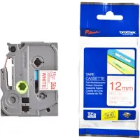 Brother TZe-232 Tape Rood op wit (12 mm)