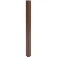 MCW Aluminium paal Sarthe WPC afrastering, pijlerpaal, insteeksysteem ~ 98cm, bruin