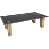 Mendler Eettafel -L76, eetkamertafel, industrieel massief hout MVG-gecertificeerd 240x100cm, naturel met metaal look
