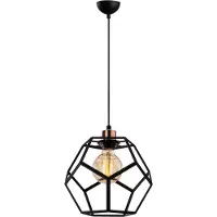Emob Strakke en moderne kroonluchter - Metalen frame | Zwart Brons | 26cm x 120cm
