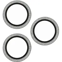 PanzerGlass SAFE by Camera Lens Protector geschikt voor Apple iPhone 16 Pro / 16 Pro Max - Glitter Silver