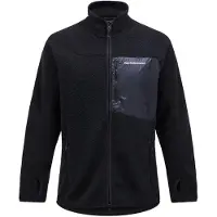 Peak Performance Vest Men Pile Zip Jacket Black-S
