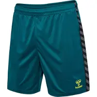 Hummel Sportbroek 'Authentic' cyaan blauw / grijs / lichtgroen / zwart