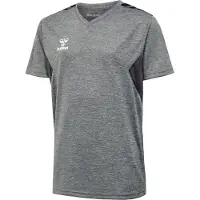 Hummel Functioneel shirt 'Authentic' antraciet / grijs gemêleerd / wit