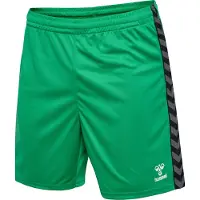 Hummel Sportbroek 'Authentic' donkergrijs / grasgroen / zwart / wit