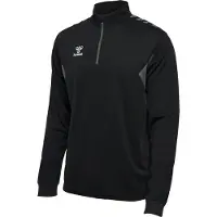 Hummel Sportsweatshirt 'AUTHENTIC' grijs / zwart / wit