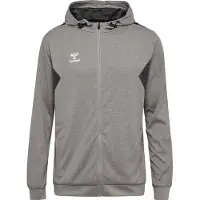 Hummel Sportsweatvest 'AUTHENTIC' stone grey / wit