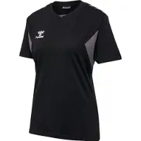 Hummel Shirt 'Authentic CO' grijs / zwart / wit