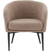 Venture Home Fluffy fauteuil teddy bruin.