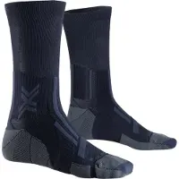 X-socks - Trailrun Perform Crew Black Charcoal voor Heren - Maat 39-41 - Zwart