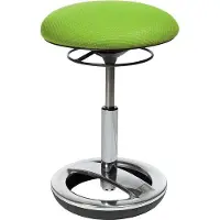 Topstar Fitnesskruk SITNESS BOB, ergonomisch, zithoogte 440 - 570 mm, appelgroen, onderstel verchroomd