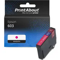 PrintAbout Inktcartridge 603 (C13T03U34010) Magenta geschikt voor Epson
