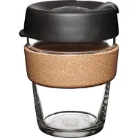 KeepCup - Brew Cork - herbruikbare koffiebeker - Zwart M (340 ml) - verschillende designs - Black