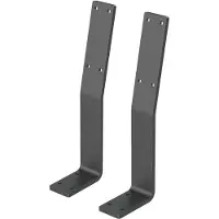 ML-Design Set van 2 rugleuningbeugels Alex | staal grijs 10x5x34 cm bankjes | NADUVI