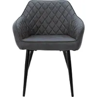 ML-Design Set van 2 eetkamerstoelen Anita velvet | fluweel grijs 63x80x60 cm eetkamerstoelen | NADUVI