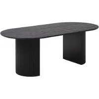 House Nordic Boavista eetkamertafel 100x210cm donker bruin.