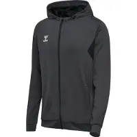 Hummel Sportsweatvest 'Authentic' antraciet / wit