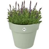 Elho Green Basics Top Planter 23 - Bloempot voor Buiten - Ø 23.0 x H 19.6 cm - Steengroen