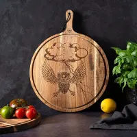 Dutchdeluxes Luxe Tattoo AIR Serveer- Snij- en Presenteerplank 35cm Diameter