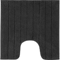 Casilin Luca WC-mat - 59 x 59 cm - Met uitsparing - Antislip - Zwart