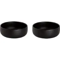 Maastricht porselein - Universe - Schaal - Kom - 2 stuks - 65 cl - ø 14 cm - Zwart - Porselein - Bordenset