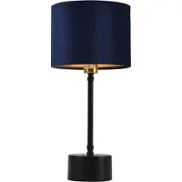 Lux.pro Tafel lamp 'Deventer', blauw, 1xE14, lamp, verlichting, nachtlamp. []