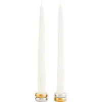 Klong Marriage Duo kaarsenhouder 2-delig Messing-zilver