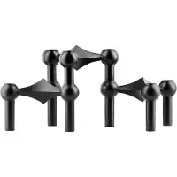 STOFF Nagel kandelaar 3-pack zwart