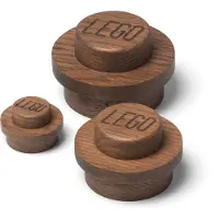 LEGO Wandhaak Wooden Collection Bruin (3-Delig)