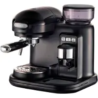 Ariete 1318 Moderna Espressomachine - Pistonmachine - met geïntegreerde koffiemolen - zwart