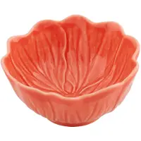 Bordallo Pinheiro Flora Kom 12,5 Cm Zalmkleurig - Serveerkommen Aardewerk Salmon Pink - 65030278