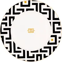 Carolina gynning DECO bord Ø29 cm Wit-zwart