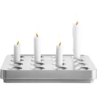 Born In Sweden Stumpastaken kaarsenhouder polished Groot