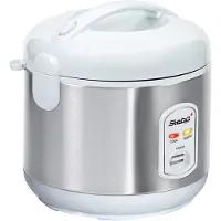 Steba RK2 rijstkoker - 3,5 liter inhoud - Stoominzet voor groenten vis - eenvoudige "éénknop" bediening - warmhoudfunctie - BPA vrij - RVS