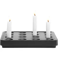 Born In Sweden Stumpastaken Kaarshouder Original Zwart - Kaarshouders Aluminium Black - 7340160-5