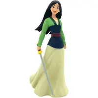 BULLYLAND 11356 – Speelfiguur en verzamelfiguur Mulan, ca. 10 cm – levensecht en detailrijk vormgegeven – ideaal als taartfiguur en klein cadeautje voor kinderen vanaf 3 jaar.