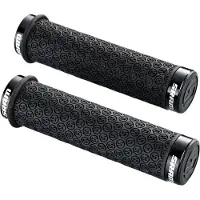Sram DH Siliconen handvatten met schroefbeveiliging, zwart