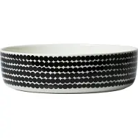Marimekko Oiva Räsymatto serveerschaal 3 L Wit-zwart
