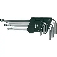 Topex Inbussleutelset 1.5-10mm 9-delig