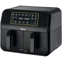 Ariete 4623 l Dubbele Airfryer XXL l Twee Kookvakken l 8 Liter l 1700 Watt l Dual Zone Technologie l 8 automatische programma's