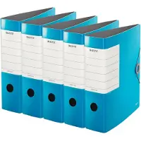 Leitz kwaliteitsordner SOLID, A4, rugbreedte 82 mm, 5 stuks, lichtblauw