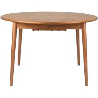 Zuiver Twist Uitschuifbare Eettafel Rond 120|160 cm Walnoot - Bruin