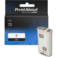 PrintAbout Huismerk HP 72 (C9374A) Inktcartridge Grijs