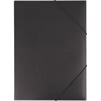 Eichner elastomap, A4, 3 flappen, 10 stuks, zwart