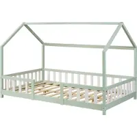 En.casa Kinderbed Sisimiut huisbed 200x120 cm mint en wit []