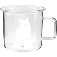 Muurla Moomin glazen mok transparant 35 cl Moomin