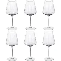 Georg Jensen Rode Wijnglas Bernadotte Crystaline 540 ml (Set van 6)